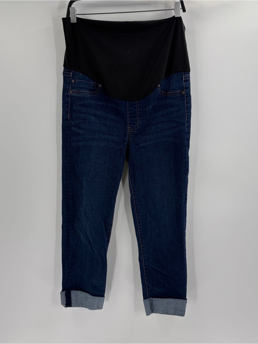 Liverpool Los Angeles Maternity Everyday Blue The Capri Cuffed Jeans Size 12/31